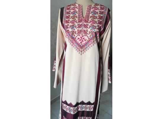 Women Embroidered Abaya Maxi Dress